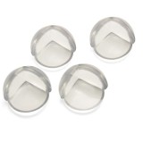 Cumpara ieftin Set 4 protectii pentru colturi mobilier, rotunde, silicon moale, adeziv inclus, pentru siguranta copiilor, transparent