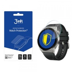 Folie Protectie 3MK FlexibleGlass pentru Huawei Watch GT 3 Pro 46mm, Set 3 bucati, Sticla Flexibila foto