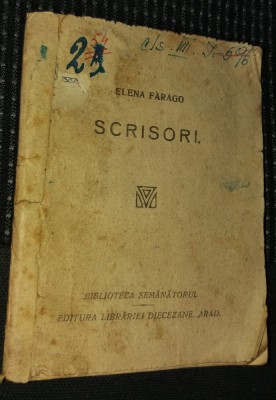 ELENA FARAGO SCRISORI 1925 foto
