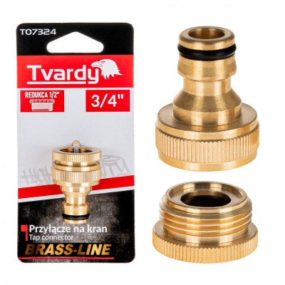 Conector pentru robinet 3 / 4&amp;quot; cu reductor de 1 / 2&amp;quot; Brass Line, Tvardy T07324 foto