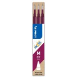Cumpara ieftin Set 3 rezerve roller Frixion Ball Pilot 0.7 mm varf mediu Rezerva Roller Frixion Bordeaux Pilot 3 buc/set