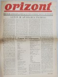 ORIZONT , ZIAR DE LITERATURA , ARTA , CULTURA , GANDIRE SOCIALA , ANUL I , NR. 7 , 15 FEBRUARIE , 1945