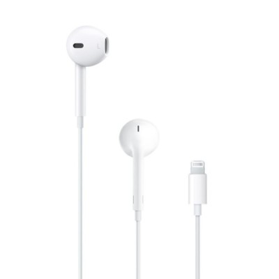 Casti cu Fir, Microfon si Mufa Lightning - Apple (MMTN2ZM/A) - White (Blister Packing) foto
