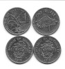 Seychelles 2 x 1 Rupee, emisiuni diferite, Africa