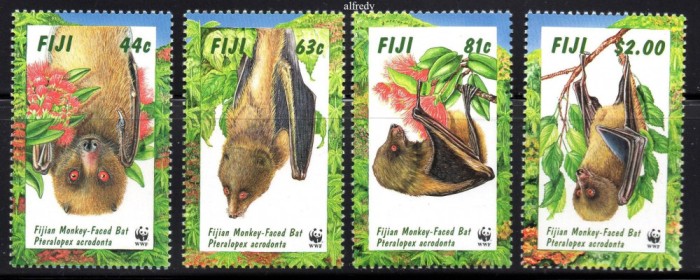 FIJI 1997, Fauna, WWF, serie neuzată, MNH