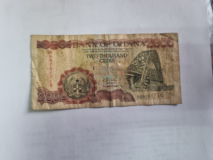 bancnota ghana 2000c 2003