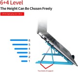 Suport pentru tableta cu unghiul reglabil compatibil cu toate tipurile de tableta, Metal, Albastru Albastru deschis 24 cm 0