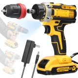 Masina de gaurit si insurubat 21V, design ergonomic, 2 acumulatori, 3300rpm, 212x76x210mm