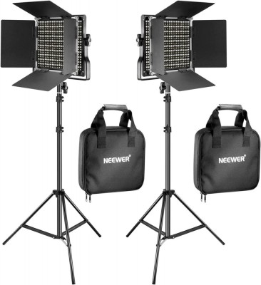 Set 2 lampi profesionale cu LED, Neewer 660 Bi Color, 40W, 3200-5600K foto