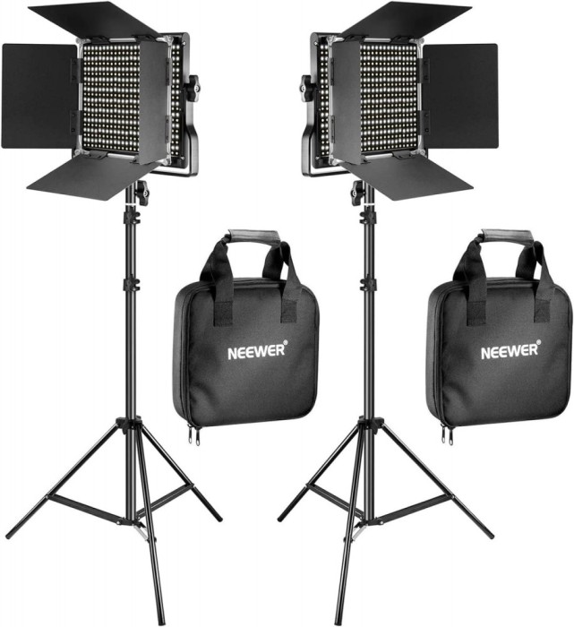 Set 2 lampi profesionale cu LED, Neewer 660 Bi Color, 40W, 3200-5600K