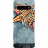 Husa silicon pentru Samsung Galaxy S10, Abstract Colorful Balloon Triangles