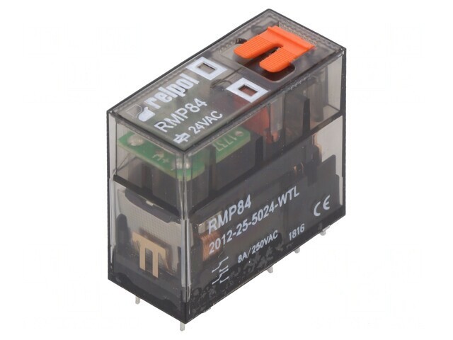 Releu Electromagnetic DPDT 24VAC 8A PCB