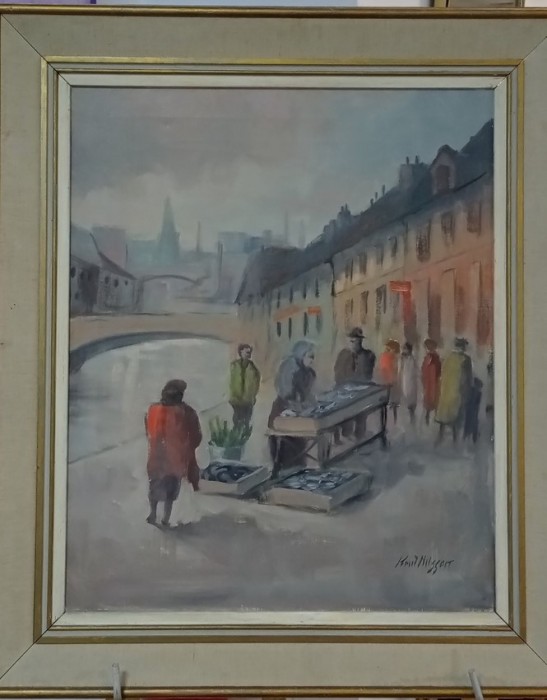 Taraba cu peste - tablou Knutt Erik Nillson