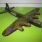 8504-Macheta veche Avion Bombardier MGD-cabina defecta- elice lipsa.