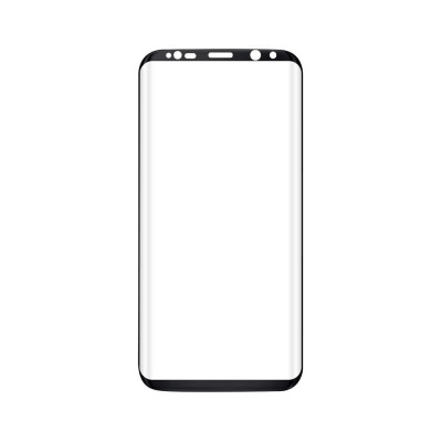 Folie de Sticla 9D Full Glue SAMSUNG Galaxy S8 Plus (Negru) Case Friendly Smart Glass foto