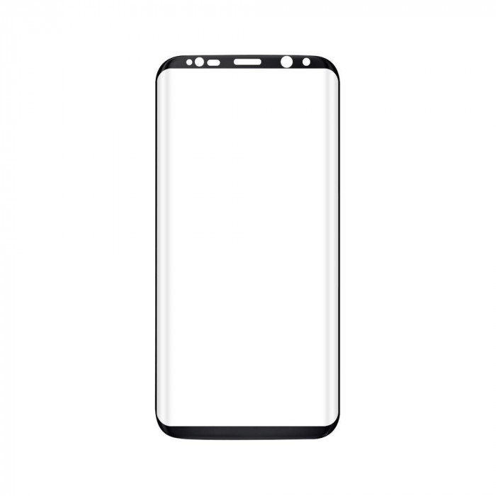 Folie de Sticla 5D SAMSUNG Galaxy S8 Plus (Negru) Full Glue &amp; Case Friendly