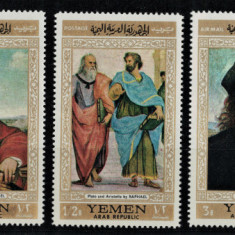 YEMEN 1968 - Picturi, Rafael / serie completa MNH (CV 9€)