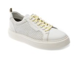 Pantofi sport MARCO BROTHERS albi, KL936, din piele naturala