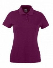 Tricou polo FRUIT OF THE LOOM Lady Purple foto