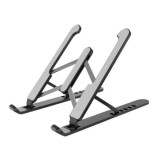 Suport laptop, reglabil, compatibil 10&rsquo;&rsquo;-15&rsquo;&rsquo;, pernute protectie, 260x60-196x1200-160mm, Negru, Oem