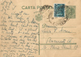 Rom&acirc;nia, carte poştală 13, cu marcă fixă, circulată, 1937