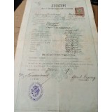 Act Diploma Pozoritta 1890 Czernowitz Cernăuți