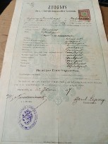 Act Diploma Pozoritta 1890 Czernowitz Cernăuți foto