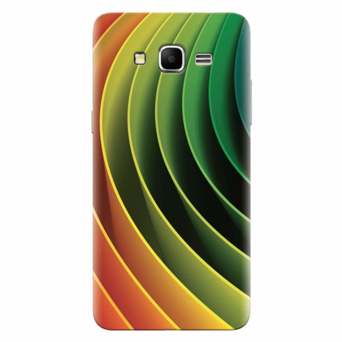 Husa silicon pentru Samsung Grand Prime, 3D Multicolor Abstract Lines