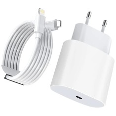 Incarcator fast charge 20W cu cablu de date 1m Type-C TO Lightning, compatibil cu Apple iPhone 14/ 14 Pro/ 14 Pro Max/ 12/ 12 Pro/ 12 Pro Max/ 11/ 11