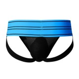 Chiloti C4M Rugby Jockstrap, Electric Blue, M, Negru