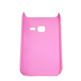 Husa tip capac spate roz (cu puncte) pentru Samsung Galaxy Ace Duos S6802, Plastic, Carcasa