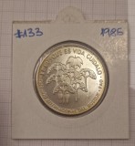 Cuba, 5 Pesos, 1985, comemorativa, argint, KM#133,