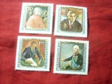 Serie Liechtenstein 1984 - Personalitati , 4 valori, Nestampilat