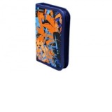 Penar neechipat cu două clape, dimensiune 13,5 x 19,5 x 3 cm, motiv STREET ART