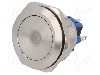 Intrerupator anti-vandalism, ON-ON, &Oslash;30mm, ONPOW - GQ30-11ZD/B/12V/S