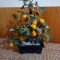 Mandarin artificial vintage in ghiveci