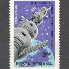 Romania.1969 Cosmonautica-Soiuz 4 si 5 TR.270