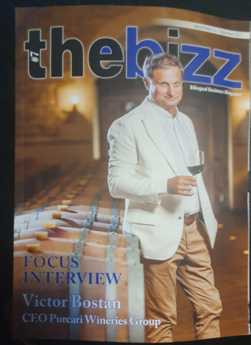 Revista The Biz, nr 7 Septembrie 2021, interviu Victor Bostan CEO Purcari