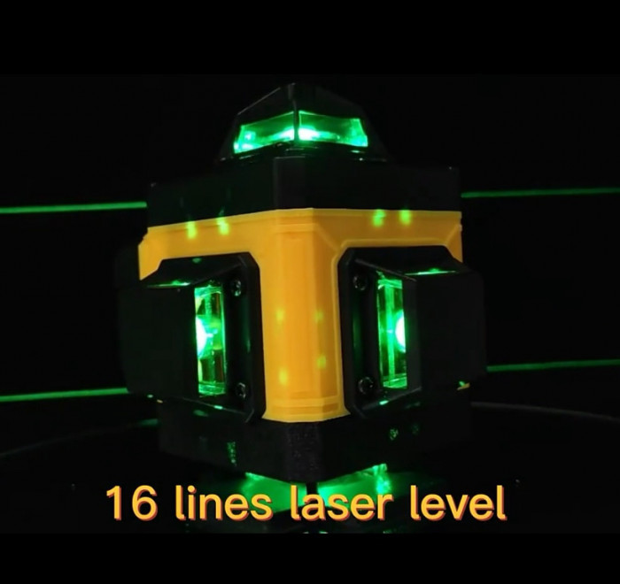 Nivela laser 4D cu acumulator și telecomanda