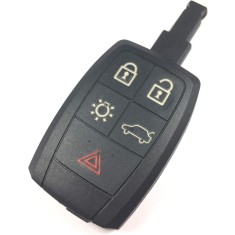 Carcasa Cheie Auto Techstar cu 5 Butoane, Compatibila Volvo C30, S40, V50, C70 &ndash; model keyless entry, tip card &ndash; fara cip, fara electronica