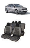 Cumpara ieftin Set huse piele alcantara compatibile Dacia Logan III (2020-2024), Umbrella
