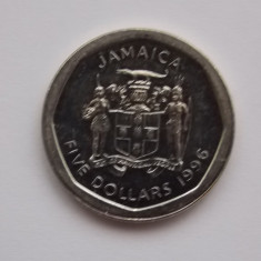 5 DOLLARS 1996 JAMAICA-XF