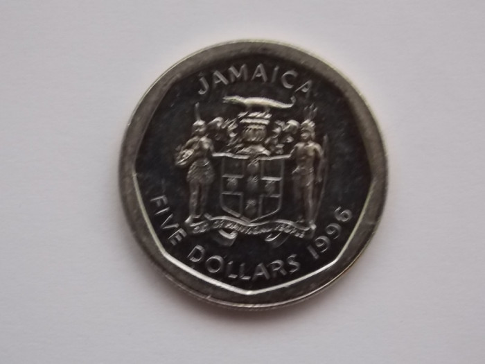 5 DOLLARS 1996 JAMAICA-XF