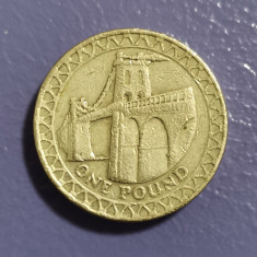 SV * UK / Marea Britanie ONE POUND 2005 * Podul Menai - Țara Galilor