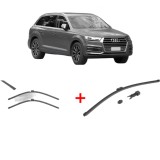 Cumpara ieftin Set 3 stergatoare AUDI Q7 (4MB, 4MG, 4MQ) 2015-2019, pentru parbriz si luneta, Valeo HydroConnect