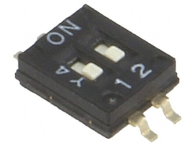 Comutator DIP-SWITCH 2 Sec&amp;Aring;&amp;pound;iuni ON-OFF 24VDC foto