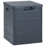 vidaXL Ladă de depozitare pentru grădină, antracit, 90 L