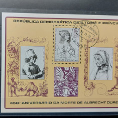 TS21 - Timbre serie S Tome e Principe - 1979 Albert Durer - colita