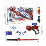Pistol pentru Copii cu Săgeți Moi, Sabie Luminoasă și Figurine
