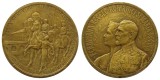 t876 MEDALIA INCORONARII DE LA ALBA IULIA 1922 REGELE FERDINAND SI REGINA MARIA BRONZ 45mm STARE EXCELENTA